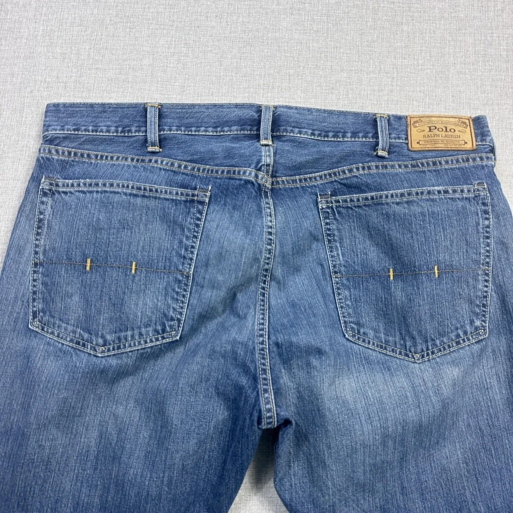 Polo‎ Ralph Lauren Hampton Straight Jeans Mens 40x32 Blue Medium Wash Denim